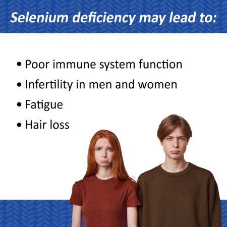 Selenium spirulina food supplements deficiency